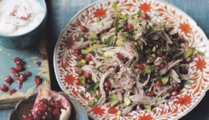 slow cooked lamb with pomegranate