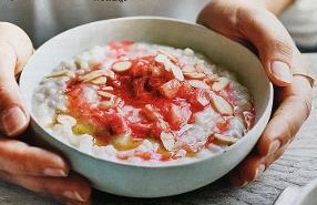 Rhubarb rice